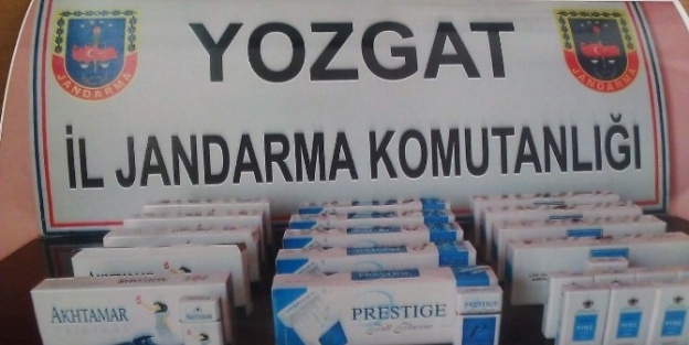 Yozgat Jandarma Yolcu Otobüsünde Kaçak Sigara Yakaladı