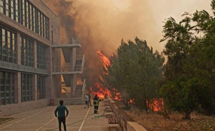 KKTC'deki yangın ODTÜ kampüsüne sıçradı!