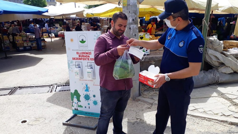 Osmangazi’de zabıtadan virüse karşı sıkı denetim