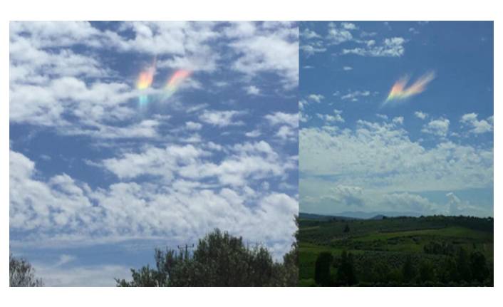 Gökyüzünde şaşırtan görüntü!