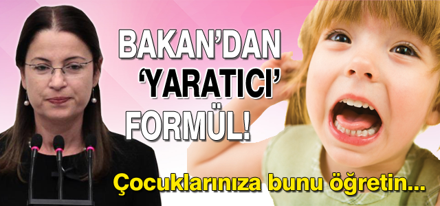 Bakan'dan 'yaratıcı' öneri