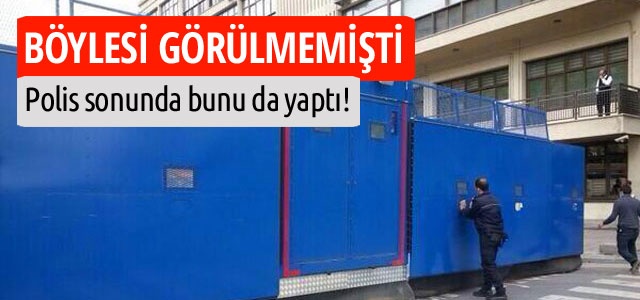 Polisler bunu da yaptı!