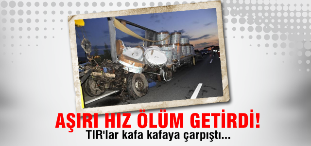 Aşırı hız ölüm getirdi