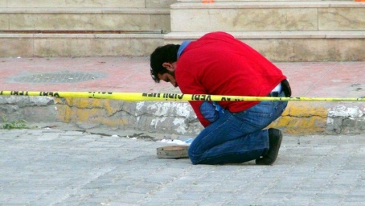 Cadde üstünde mayın!