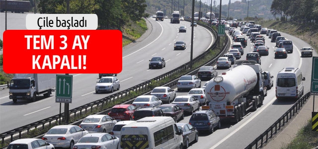 TEM’de 81 günlük çalışma