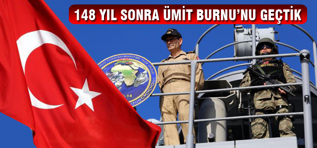 Türk savaş gemileri 148 yıl sonra Cape Town'da