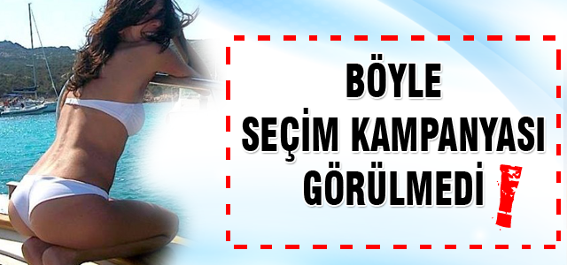 Bikinili seçim kampanyası tepki topladı