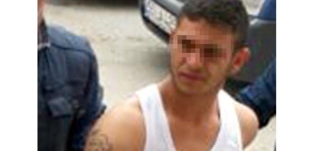 Polisi görünce böyle kaçtı!