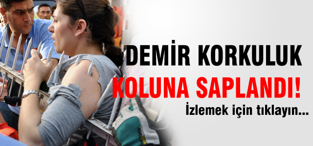 Koluna demir saplandı
