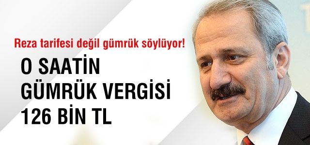 Çağlayan'ın Saatinin Vergisi 126 Bin TL