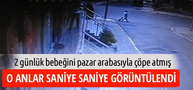 Doğurduğu bebeğini çöpe böyle attı!