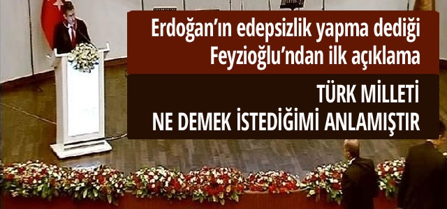 Başbakan'ın tepki gösterdiği Feyzioğlu'ndan ilk açıklama