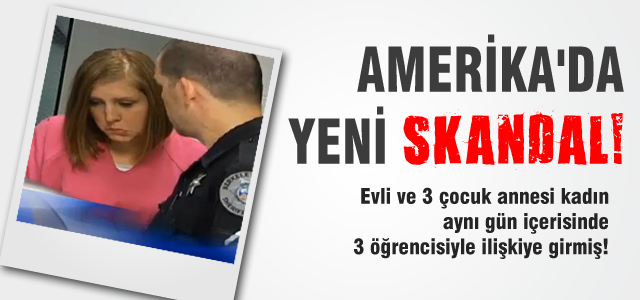 Aynı gün içerisinde üç öğrencisiyle birlikte olmuş