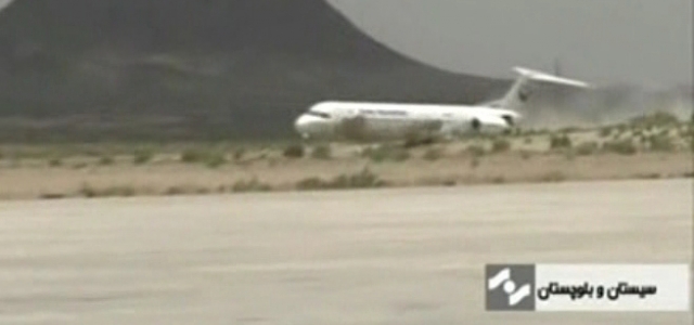 Uçağın iniş takımları açılmayınca...