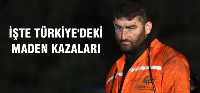 Türkiye'deki büyük maden kazaları