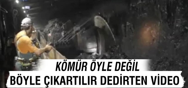 Gelişmiş ülkelerde kömür böyle çıkartılıyor