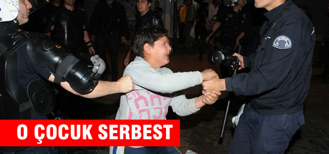 O çocuk serbest bırakıldı