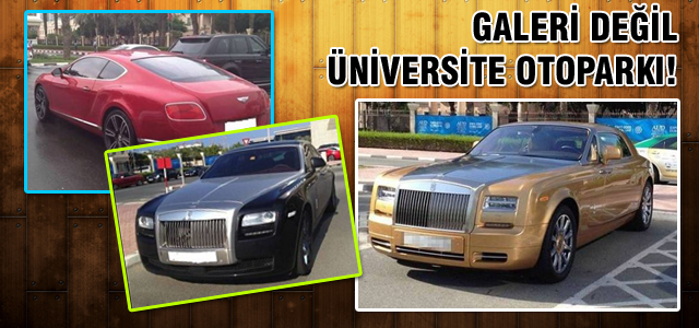 Galeri değil üniversite otoparkı