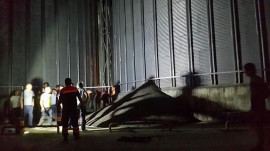 600 ton çekirdeğin altında kaldı!