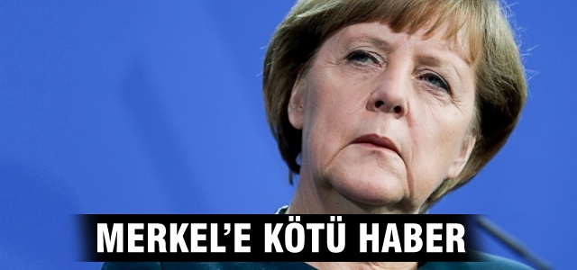 Merkel'e kötü haber!