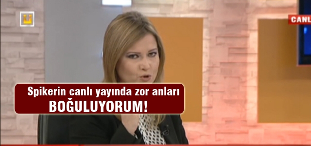 Canlı yayında boğuluyordu