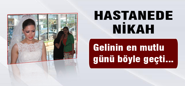 Hastane odasında nikah
