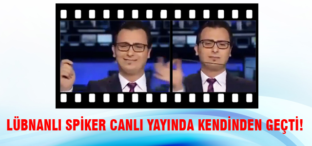 Lübnanlı spiker canlı yayında çoştu!