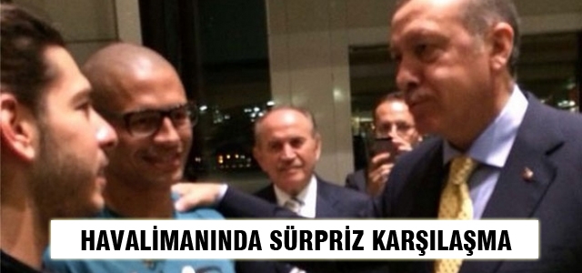 Havalimanında sürpriz karşılaşma