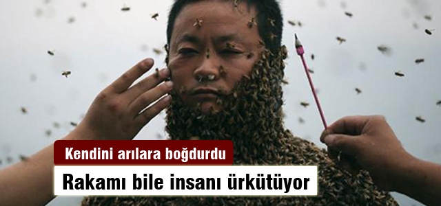 Vücudunu 460 bin arıya emanet etti
