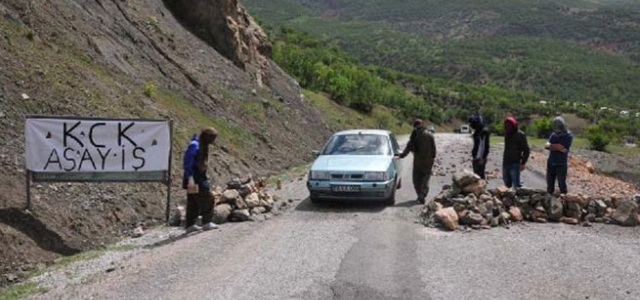 PKK'nın yol kontrolüne asker ve polisten müdahale