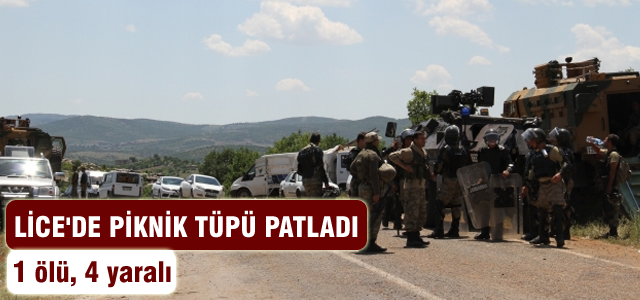 Lice'de patlama: 4 yaralı