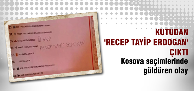 Kutudan Erdoğan çıktı!
