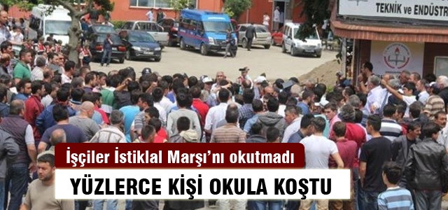 Giresun'da İstiklal Marşı gerginliği