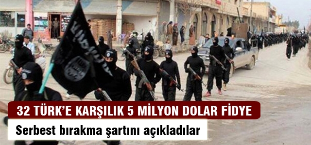 32 şoföre karşılık 5 milyon dolar fidye istenmiş