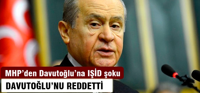 Bahçeli, Davutoğlu'nu reddetti