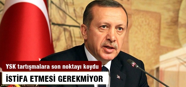 Başbakan'ın Köşk adaylığı için istifa etmesi gerekmiyor