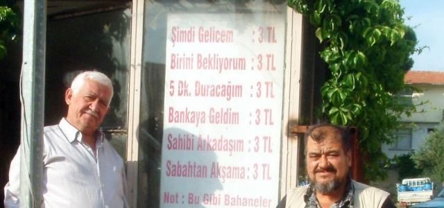 Otopark sorununa güldüren tabela