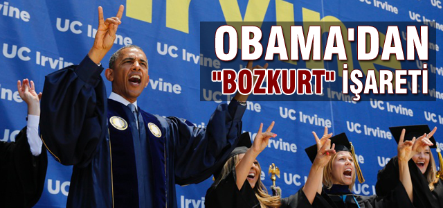 Obama'dan 'Bozkurt' işareti