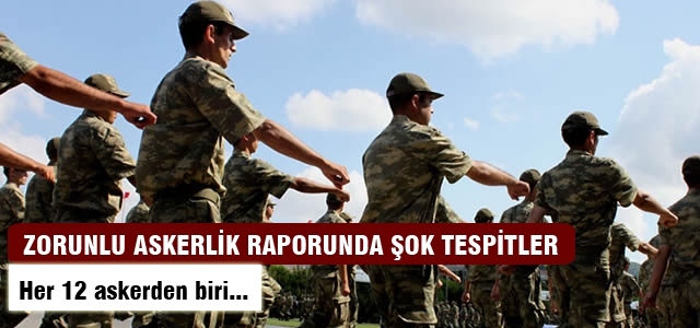 12 askerden biri ölümü düşünüyor