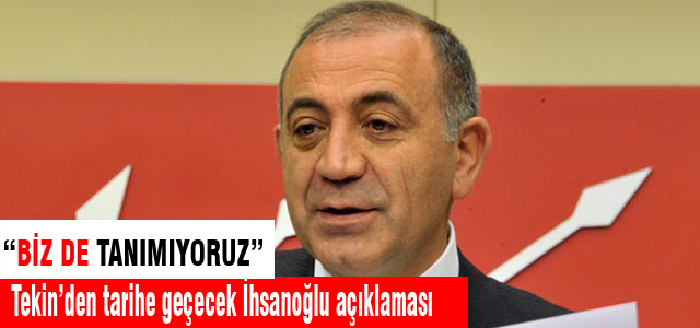Gürsel Tekin'den tarihi açıklama