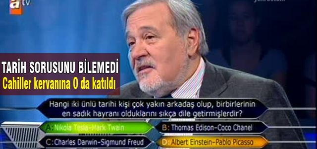 İlber Oltaylı tarih sorusunu bilemedi