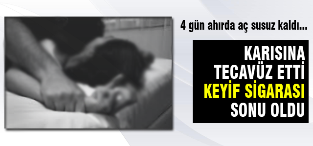 Tecavüz eden kocasını öldürdü