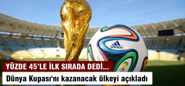 Dünya Kupası'nı kazanacak ülkeyi açıkladı