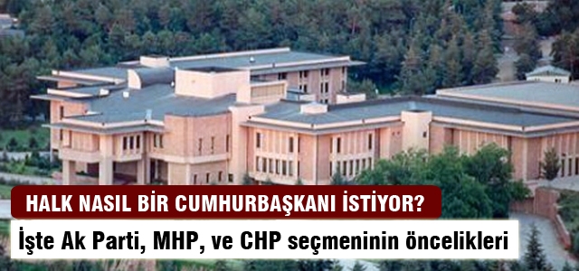 Halk nasıl bir Cumhurbaşkanı istiyor?