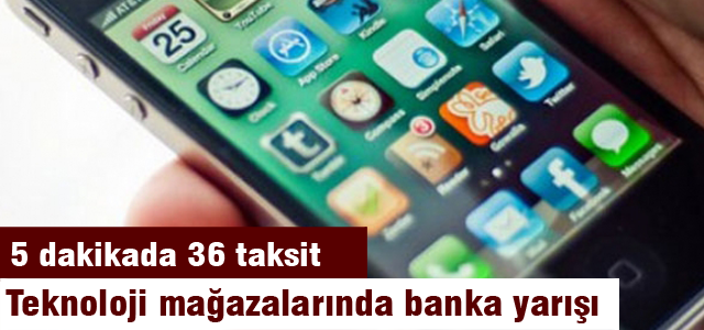 5 dakikada 36 taksit