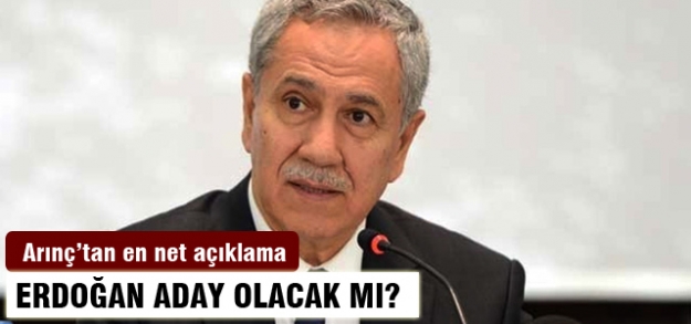 Arınç'tan en net açıklama