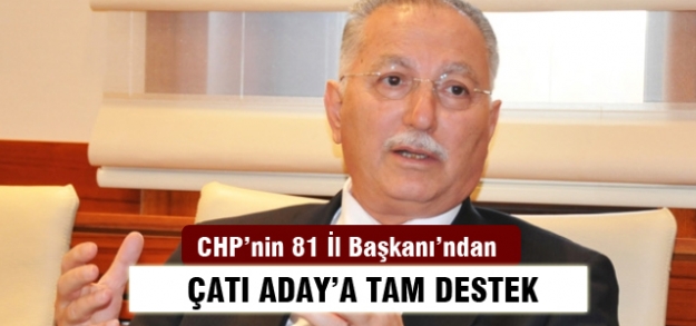 CHP'nin 81 il Başkanı İhsanoğlu'na destek verecek