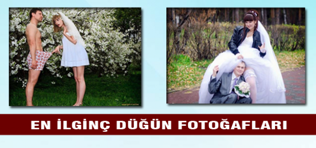 En ilginç düğün fotoğrafları