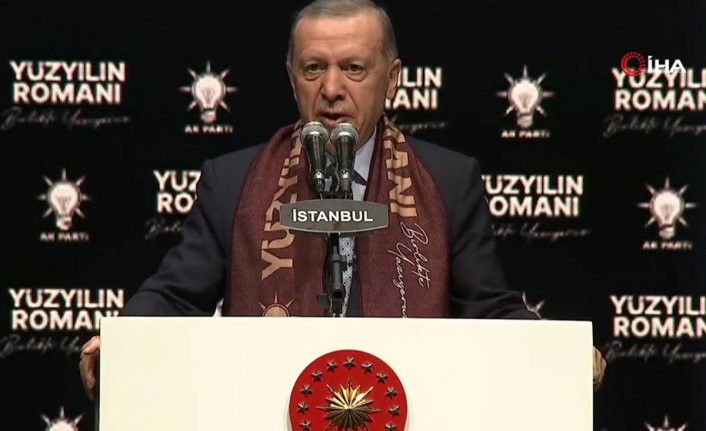 Cumhurbaşkanı Erdoğan, "2023 Roman Buluşması-Yüzyılın Romanını Birlikte Yazıyoruz" programında önemli açıklamalar