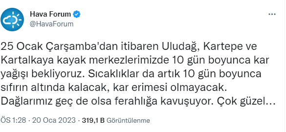 Bursa'ya kar geliyor! Tam 10 gün sürecek